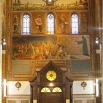 Pescara, chiesa di Sant'Antonio, controfacciata affrescata